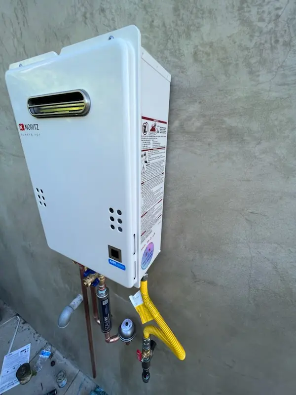 Tankless water heater installation for Fletcher homes